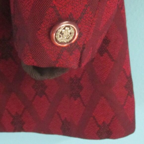 Mens VINTAGE Dark Red Blazer About Size M / 40 Louis Roth Clothes From Portland - Picture 13 of 16